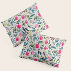 Popping Peonies - Beige Pillow Sham Gallery Image 3