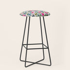 Popping Peonies - Beige Stool Gallery Image 1