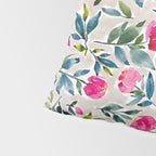 Popping Peonies - Beige Pillow Sham Gallery Image 4