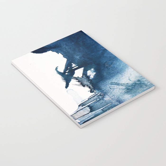 Pacific Grove: a pretty minimal abstract piece in blue by Alyssa Hamilton Art Notebook Gallery Image 3
