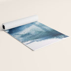 Pacific Grove: a pretty minimal abstract piece in blue by Alyssa Hamilton Art Yoga Mat Gallery Image 2