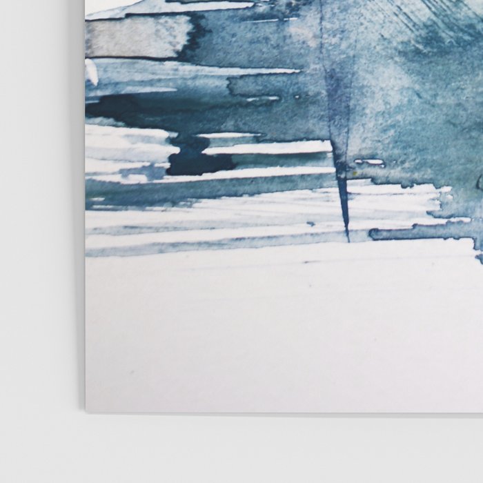 Pacific Grove: a pretty minimal abstract piece in blue by Alyssa Hamilton Art Poster Gallery Image 3