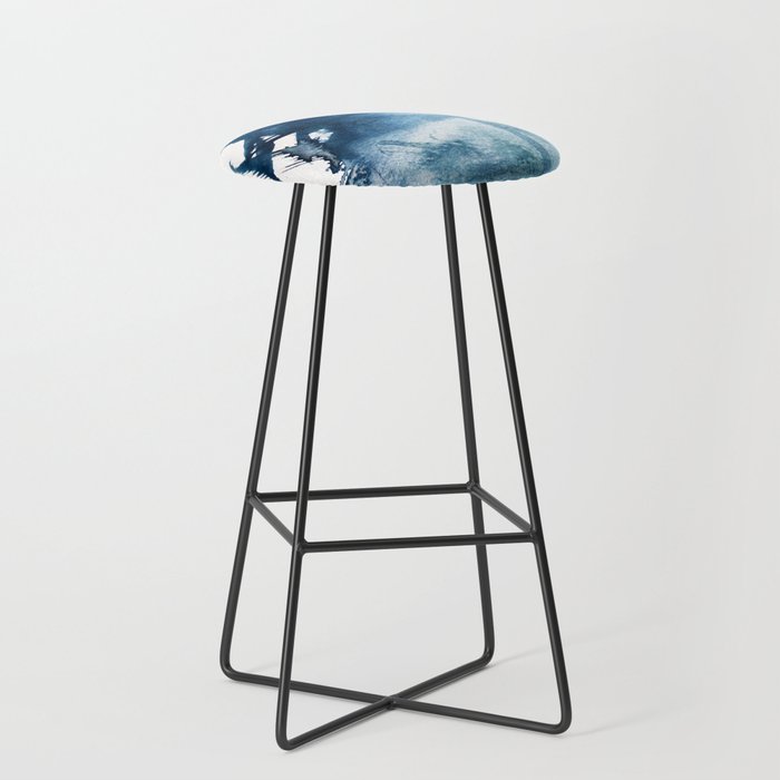 Pacific Grove: a pretty minimal abstract piece in blue by Alyssa Hamilton Art Stool Gallery Image 1