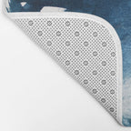 Pacific Grove: a pretty minimal abstract piece in blue by Alyssa Hamilton Art Bath Mat Gallery Image 2