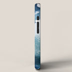 Pacific Grove: a pretty minimal abstract piece in blue by Alyssa Hamilton Art iPhone Case Gallery Image 2