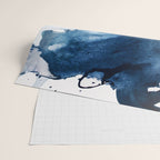 Pacific Grove: a pretty minimal abstract piece in blue by Alyssa Hamilton Art Wrapping Paper Gallery Image 2