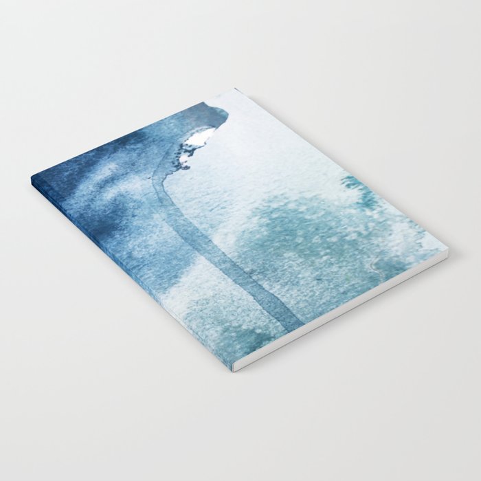 Pacific Grove: a pretty minimal abstract piece in blue by Alyssa Hamilton Art Notebook Gallery Image 2