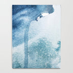 Pacific Grove: a pretty minimal abstract piece in blue by Alyssa Hamilton Art Notebook Gallery Image 4