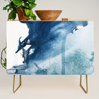 Pacific Grove: a pretty minimal abstract piece in blue by Alyssa Hamilton Art Credenza Gallery Image 1