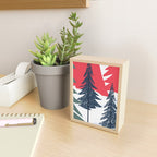 Winter christmas pine tree forest art Mini Art Print Gallery Image 2