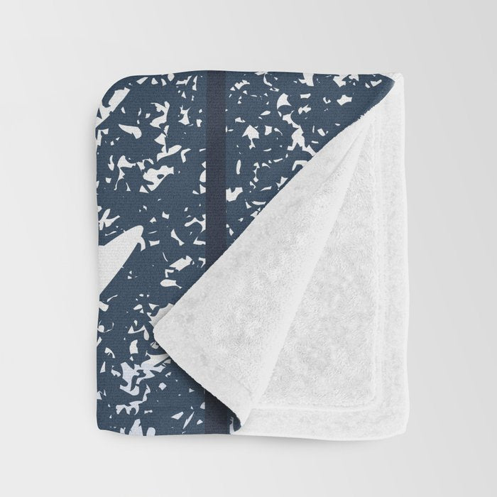 Winter christmas pine tree forest art Throw Blanket Gallery Image 3