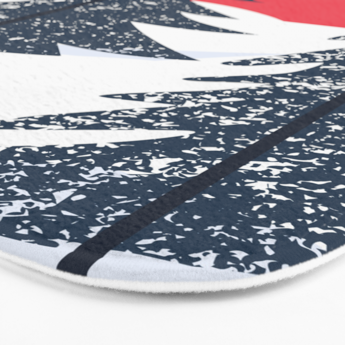 Winter christmas pine tree forest art Bath Mat Gallery Image 3