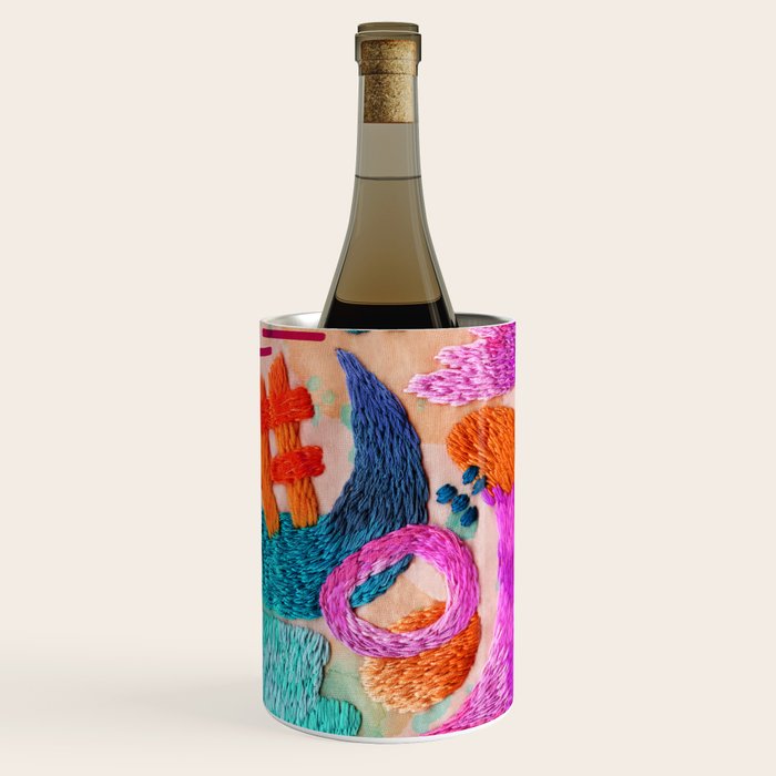 abstract embroidery Wine Chiller Gallery Image 1