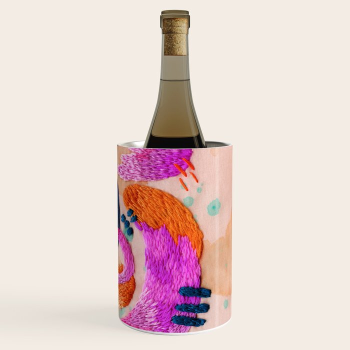 abstract embroidery Wine Chiller Gallery Image 3