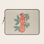 Cardinal Bird and Pine Branches Laptop Sleeve Gallery Image 1