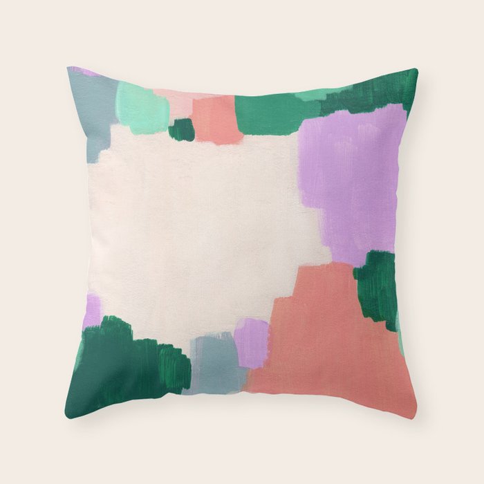 Abstract Oil Painting No. 70 Throw Pillow Gallery Image 6