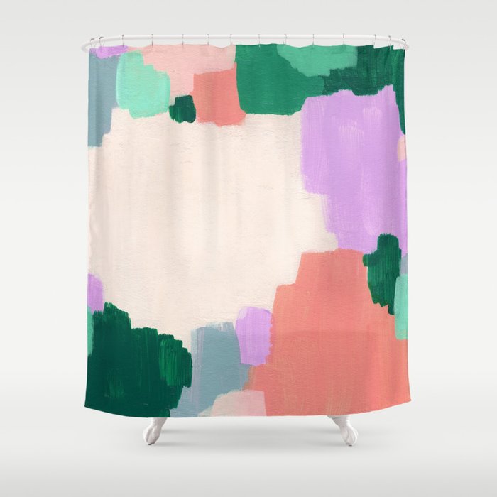 Abstract Oil Painting No. 70 Shower Curtain Gallery Image 1