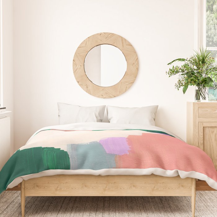 Abstract Oil Painting No. 70 Duvet Cover Gallery Image 3