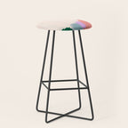 Abstract Oil Painting No. 70 Stool Gallery Image 1