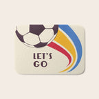 Let's Go - Soccer Illustration Bath Mat Gallery Image 1