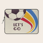 Let's Go - Soccer Illustration Laptop Sleeve Gallery Image 1