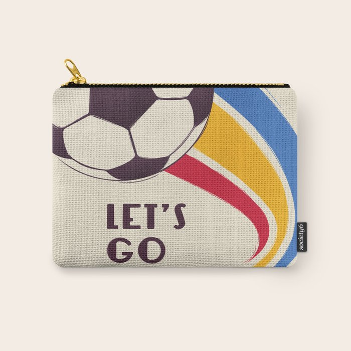 Let's Go - Soccer Illustration Carry All Pouch Gallery Image 1
