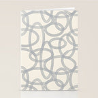 Watercolor Circles - Blue Cream Stationery Card Gallery Image 2