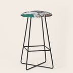 White Boxer Dog Painting Stool Gallery Image 1