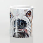 White Boxer Dog Painting Coffee Mug Gallery Image 4