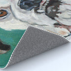 White Boxer Dog Painting Rug Gallery Image 4