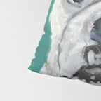 White Boxer Dog Painting Pillow Sham Gallery Image 4