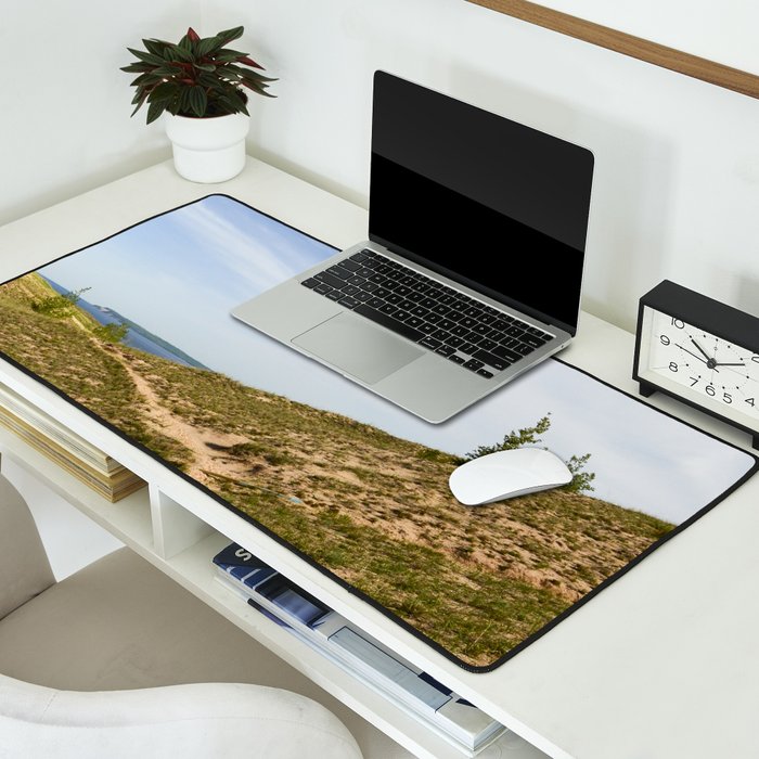 Michigan Dunes 1 - sand dune nature landscape photograph Desk Mat Gallery Image 2