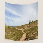 Michigan Dunes 1 - sand dune nature landscape photograph Wall Tapestry Gallery Image 4
