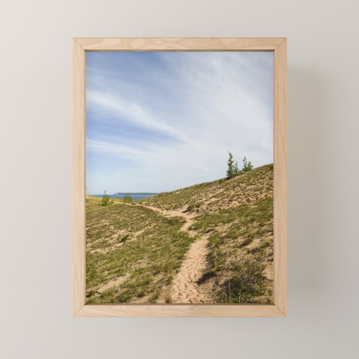 Michigan Dunes 1 - sand dune nature landscape photograph Mini Art Print Gallery Image 1