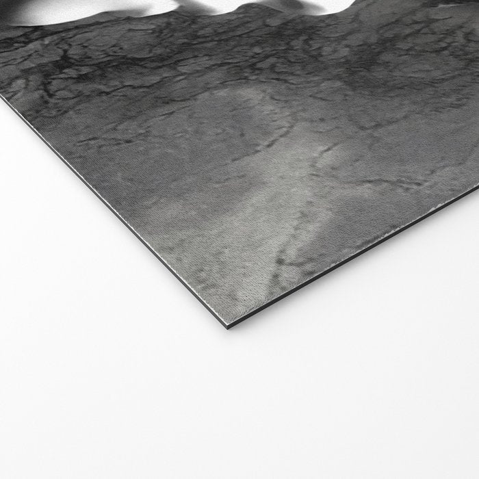 Floral Portrait-black and white Welcome Mat Gallery Image 2