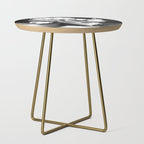 Floral Portrait-black and white Side Table Gallery Image 1