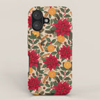 Poinsettia Flowers and Spices iPhone Case Gallery Image 1