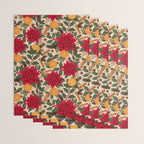 Poinsettia Flowers and Spices Wrapping Paper Gallery Image 3