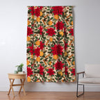 Poinsettia Flowers and Spices Window Curtain Gallery Image 5