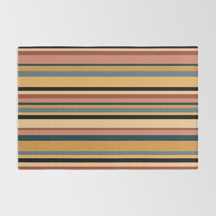 Classic Stripes X - Vintage Neutral Rug Gallery Image 2