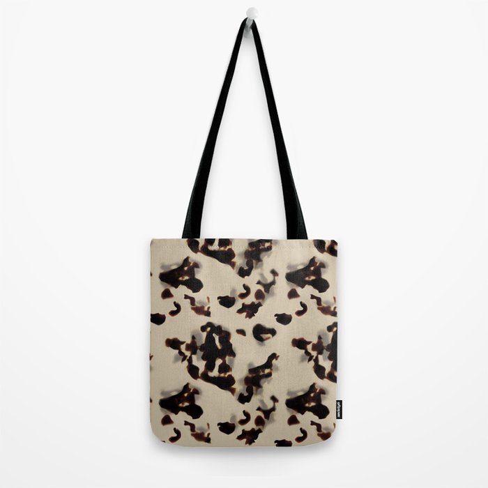 Chic Tortoise Shell on Ivory Tote Bag Gallery Image 2