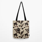 Chic Tortoise Shell on Ivory Tote Bag Gallery Image 2