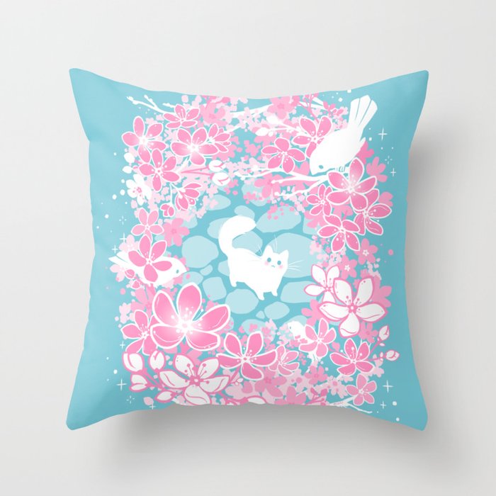 Spring Greeting Throw Pillow Gallery Image 1