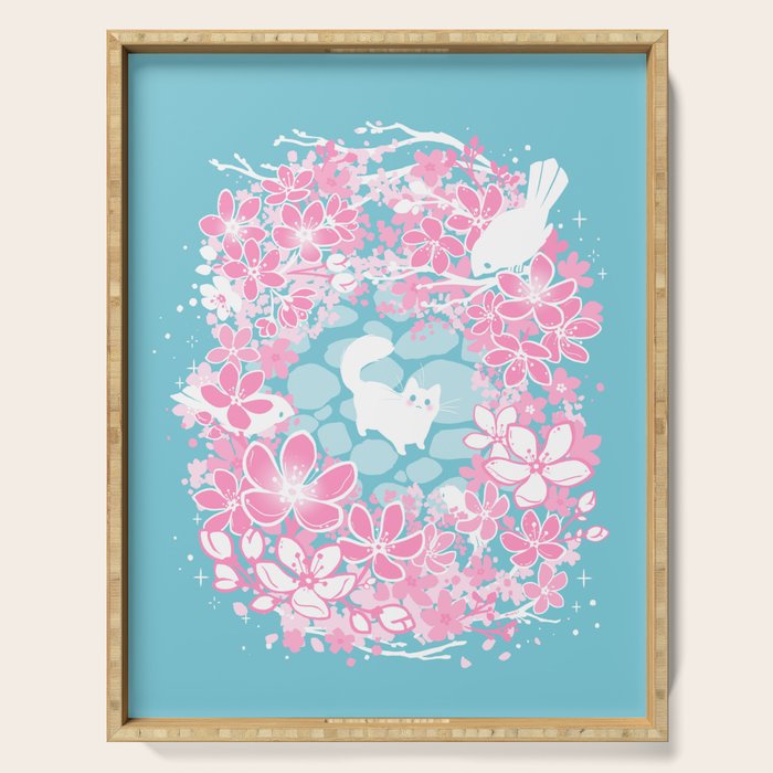 Spring Greeting Serving Tray Gallery Image 1