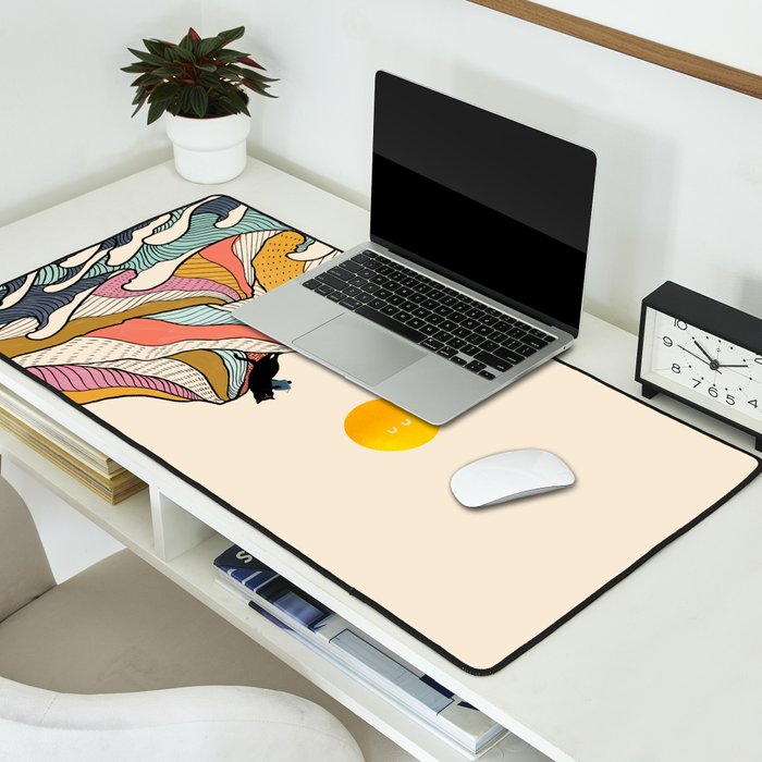 Good Morning Meow 3 - Reading Rainbow Desk Mat Gallery Image 2