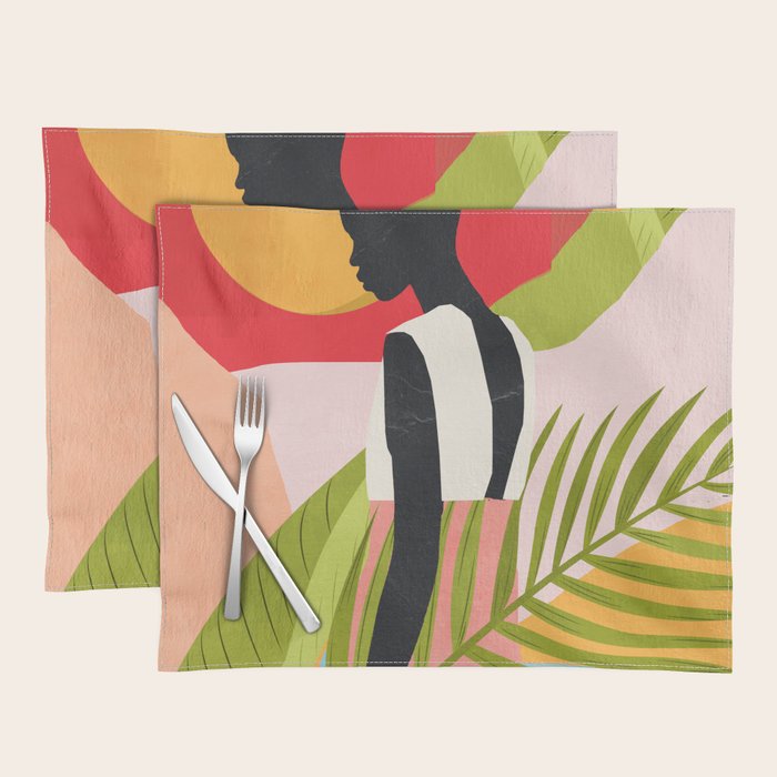 Tropical Girl 2/2 Placemat Gallery Image 1