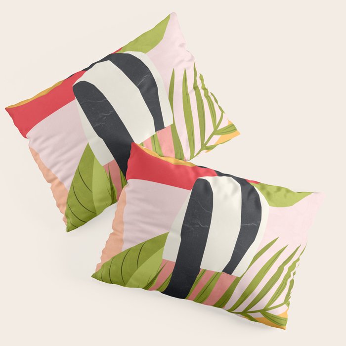 Tropical Girl 2/2 Pillow Sham Gallery Image 1
