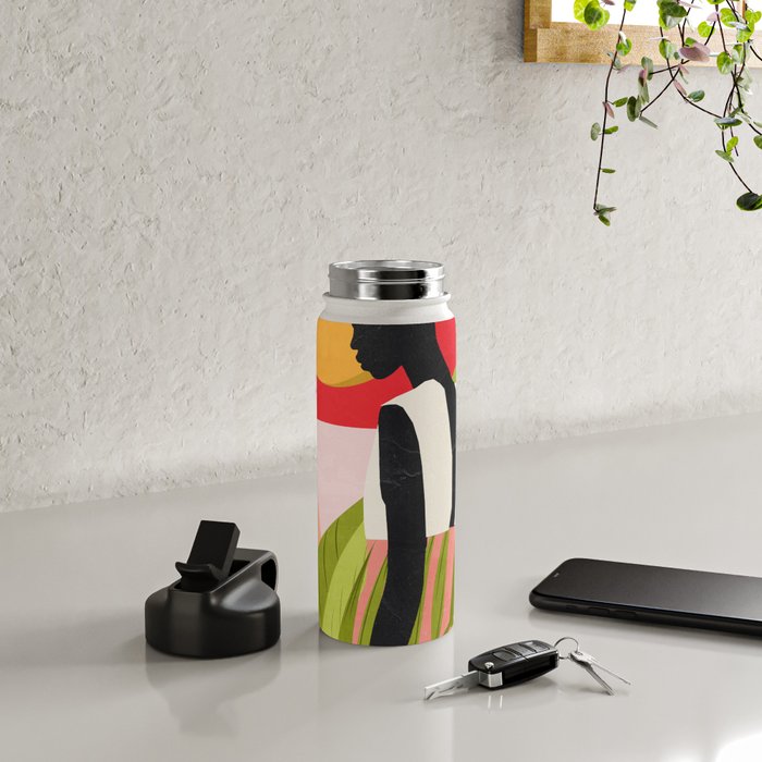 Tropical Girl 2/2 Water Bottle Gallery Image 4