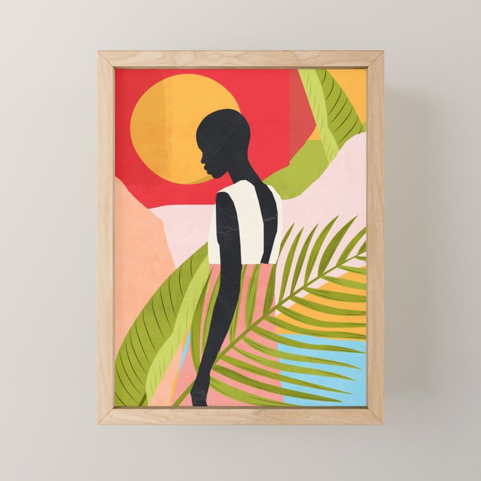 Tropical Girl 2/2 Mini Art Print Gallery Image 1