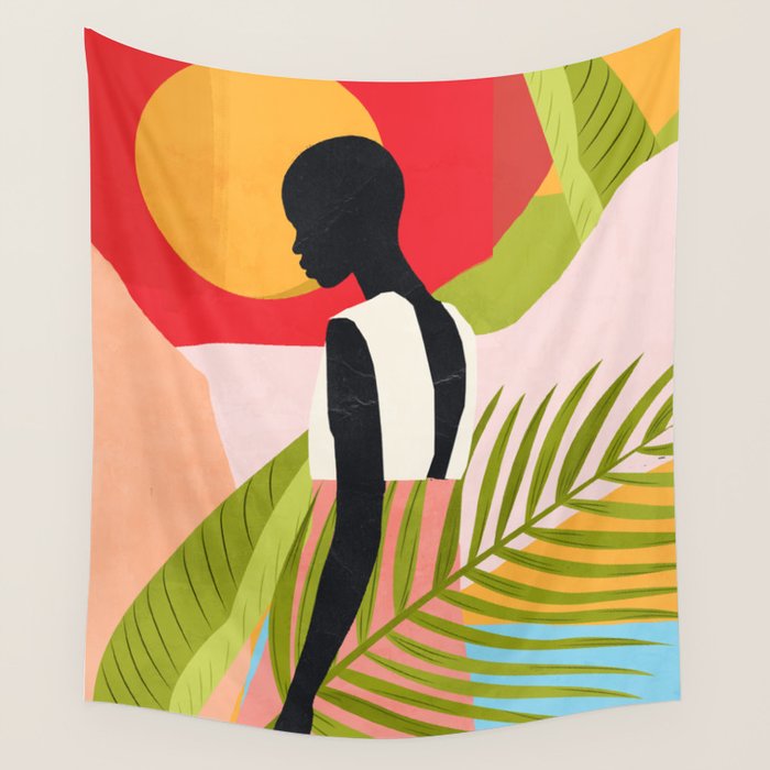 Tropical Girl 2/2 Wall Tapestry Gallery Image 4